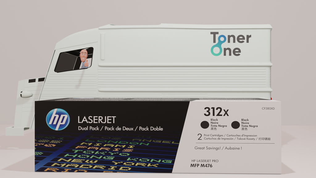 HP CF380XD 312X High Yield Original LaserJet Toner Cartridges, Black, Multipack