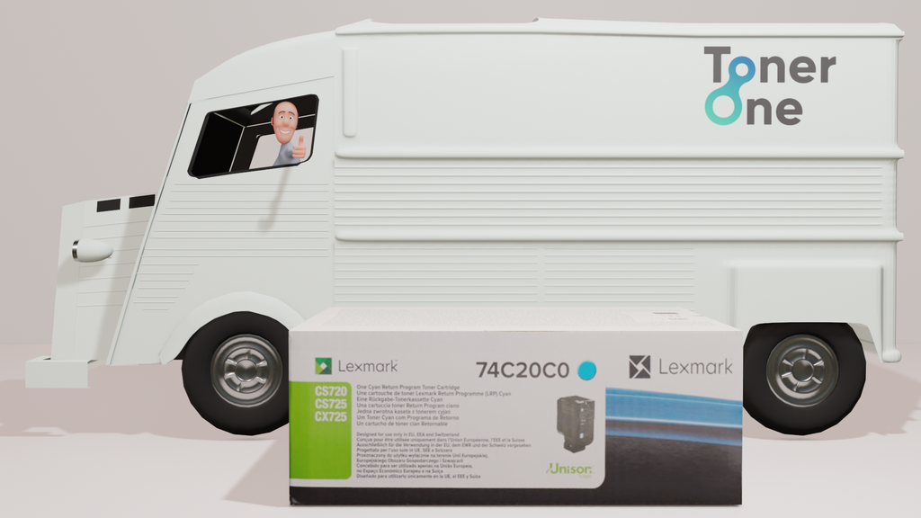 Lexmark 74C20C0 Original Laser Toner - Cyan