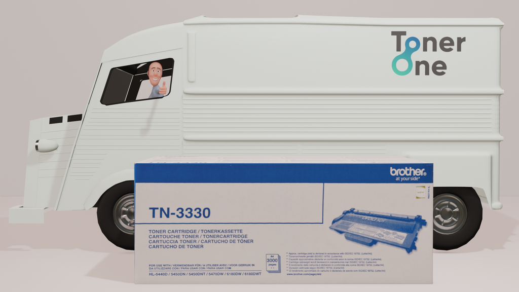Brother Genuine TN-3330 Black Toner Cartridge HL-5440D 5450DN Sealed VAT Inc