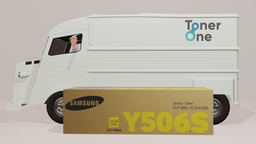 [CLT-Y506S|TONER] Samsung SU524A CLT-Y506S Toner Cartridge, Yellow, Pack of 1