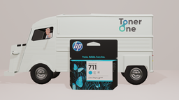 [CZ134A|INK] HP 711 Cyan 29-ml 3-Pack Genuine Ink Cartridges (CZ134A) for DesignJet T530, T525, T520, T130, T125, T120 & T100 Large Format Plotter Printers