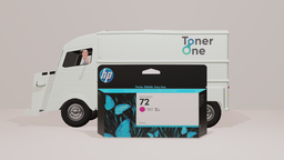 [C9372A|INK] HP 72 - C9372A - 1 x Magenta - Ink cartridge - For DesignJet T1100, T1120, T1200, T1300, T2300, T610, T620, T770, T790, T795
