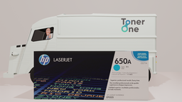 [CE271A|TONER|B--] Genuine HP 650A Standard Laserjet Toner Cartridge - CE271A - Cyan