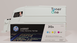 [CF440AM|TONER] HP CF440AM 312A Original LaserJet Toner Cartridges, Cyan/Magenta/Yellow, Multipack