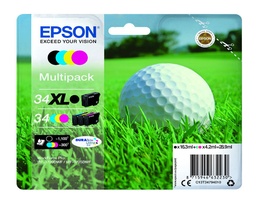 [C13T34794010|INK] Epson 34XL Black, 34 Standard Colours CMY - C13T34794010 - New