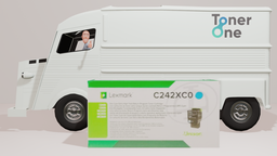 [C242XC0|TONER] Extra High Capacity Lexmark C242XC0 Toner Cartridge (Return Program) - Cyan