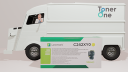 [C242XY0|TONER] Extra High Capacity Lexmark C242XY0 Toner Cartridge (Return Program) - Yellow