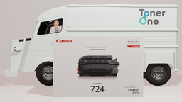 [724|TONER] Genuine Canon 724 Standard Capacity Toner Cartridge - Black