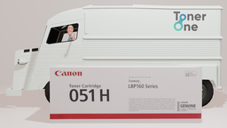 [051H|TONER] Genuine High Capacity Canon 051H Black Toner Cartridge