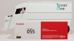 [055Y|TONER] Genuine Standard Capacity Canon 055Y Toner Cartridge - Yellow 