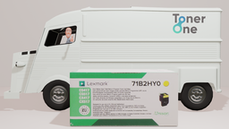 [71B2HY0|TONER] High Capacity Lexmark 71B2HY0 Toner Cartridge - Yellow