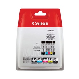 [PGI-570/CLI-571CMYBK|INK] Canon Ink Cartridges PGI-570 PB + CLI-571 B/C/M/Y Ink Cartridges – Multipack For Selected TS and MG Series (copy)