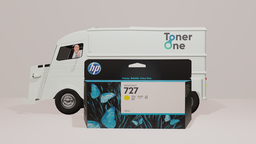 [B3P21A|INK|OOD] HP 727 Original Ink Cartridge B3P21A Yellow (copy)