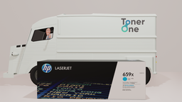 [W2011X|TONER|OPEN] HP W2011X Cyan 659X High Yield Original LaserJet Toner Cartridge - New (copy)